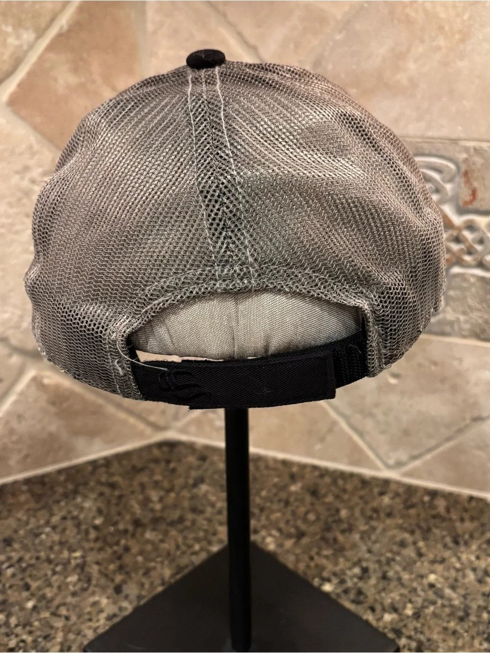 Hotworx brand yoga baseball cap features a classic fitness mesh back in gray.